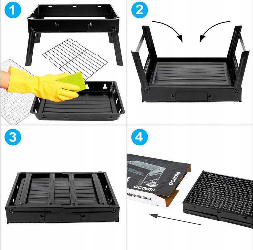 Grill węglowy Five-Star Grill&Chill 34 x 26 cm