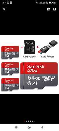 Карта пам'яті SanDisk Ultra microSDXC 64GB Class 10 UHS-I