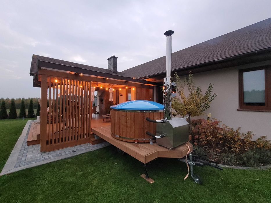 Balia Ogrodowa Hot Tub Wellness Gorąca Beczka Kąpielowa Bania Sauna