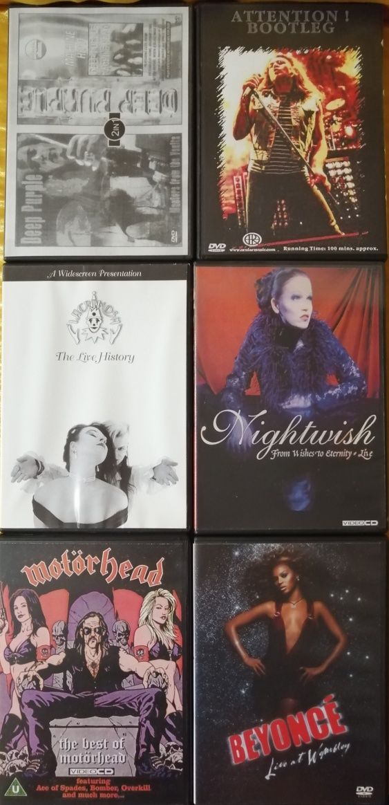 DVD музыкальные Rock/Metal/Pop