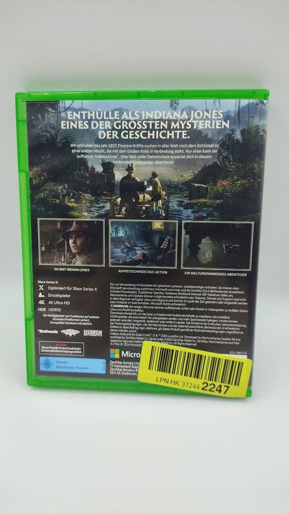 Indiana Jones i Wielki Krąg Edycja Standardowa gra gry na Xbox X