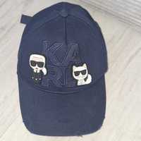 Karl Lagerfeld granatowa czapka