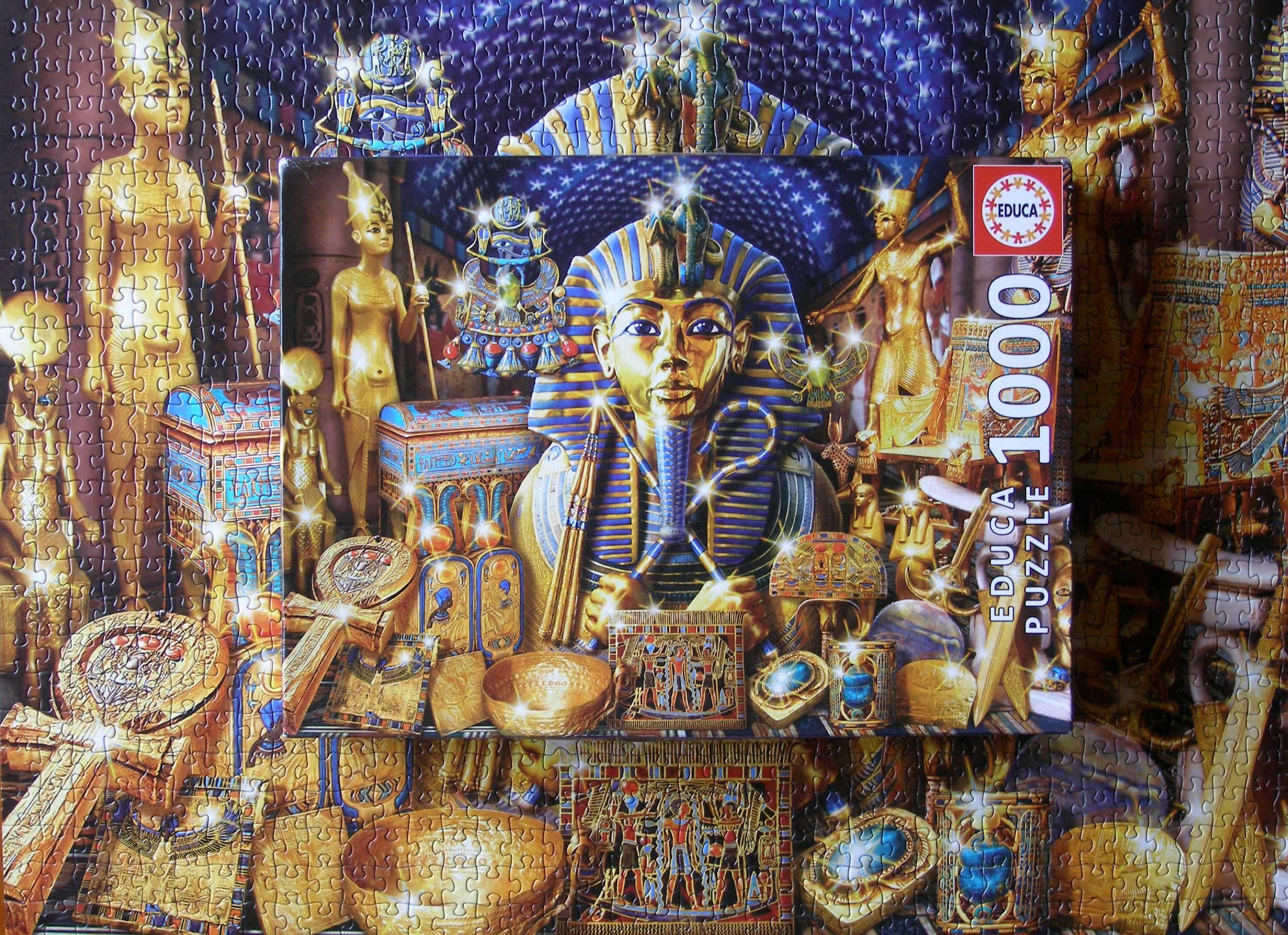 Puzzle EDUCA 1000 - Treasures Of Egypt kompletne