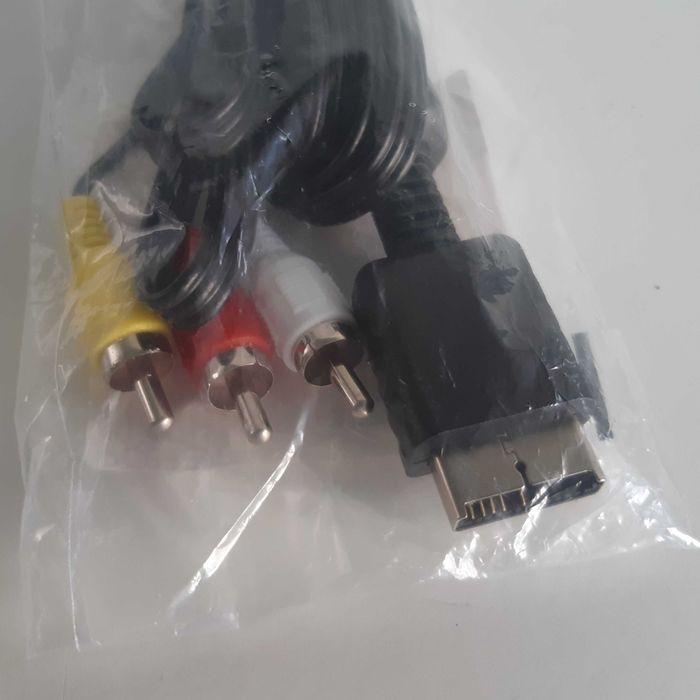 Cabo Composto AV 3RCA PS1, PS2 ou PS3 Novo