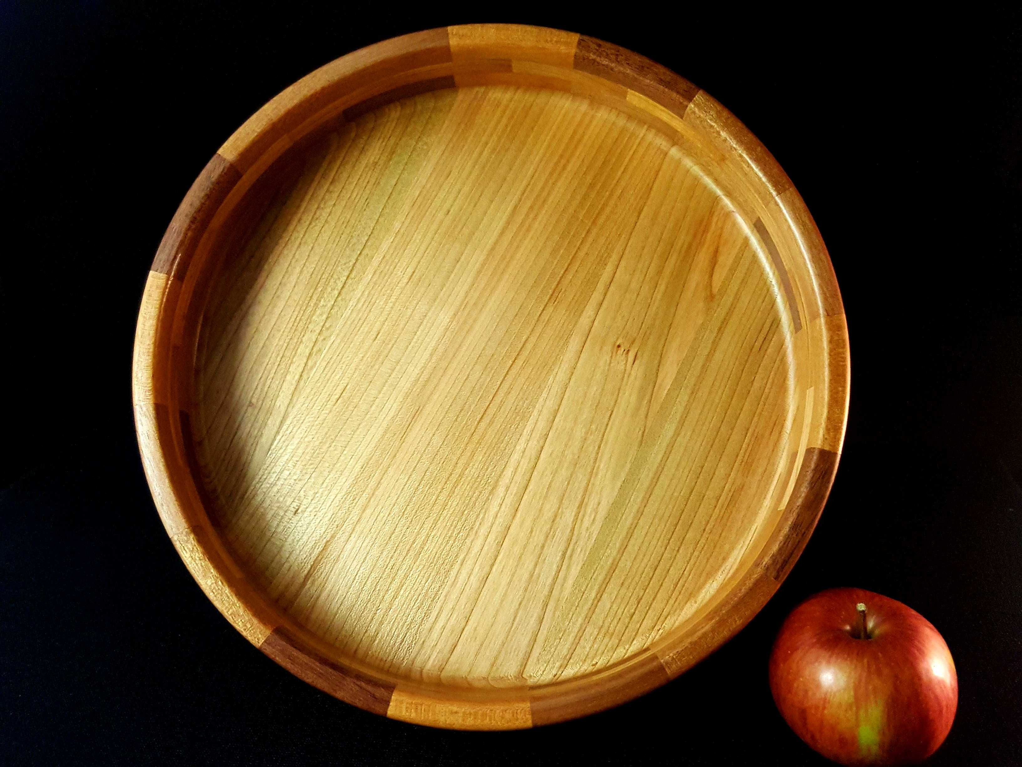 Тарелка, блюдо из ценных пород древесины 30 см