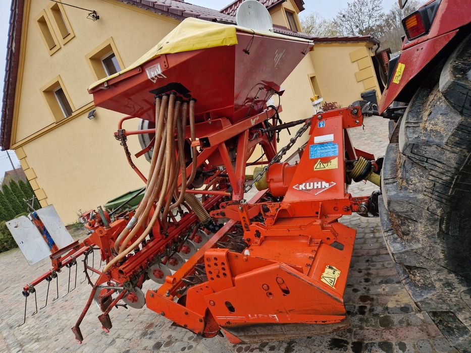 Zestaw uprawowo siewny agregat brona wirowa siewnik kuhn lely 2.5 m