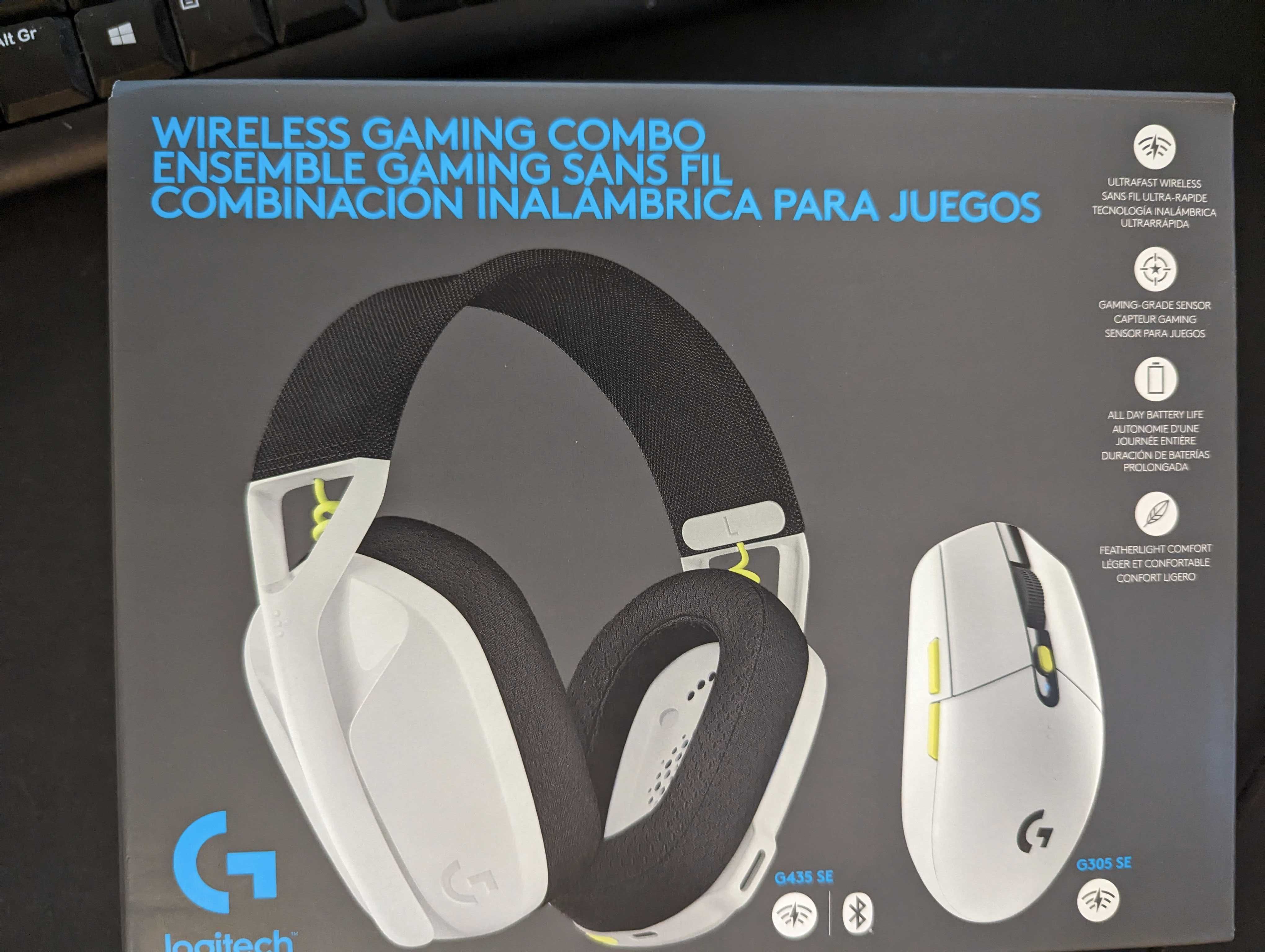 Навушники + миша Logitech G435SE + G305SE бездротовий ігровий комплект