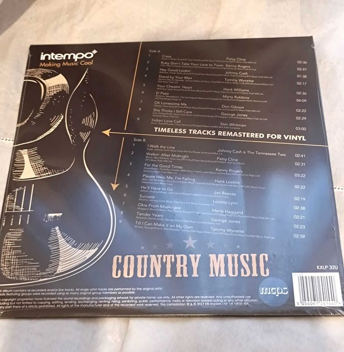 Disco de Vinil de Country Music Novo