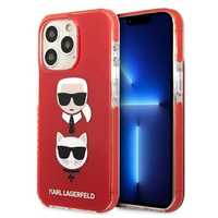 Ekskluzywne Etui Karl Lagerfeld dla iPhone 13 Pro Max 6,7", Czerwone