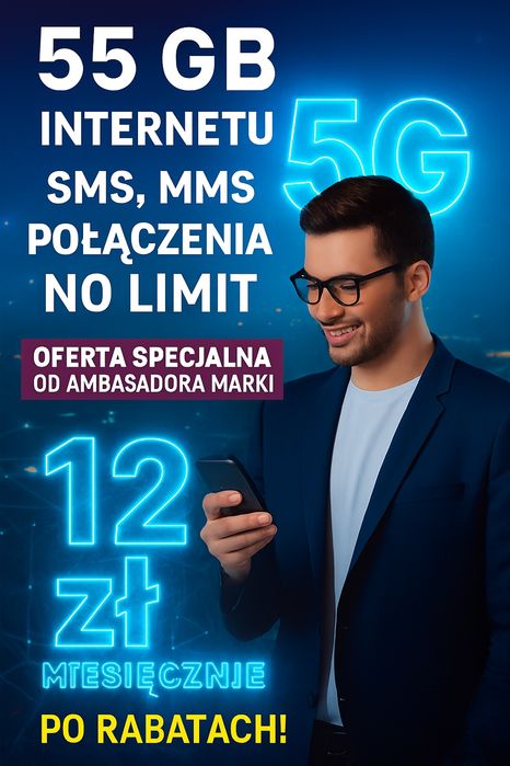 55 GB Internetu , iphone KARTA SIM