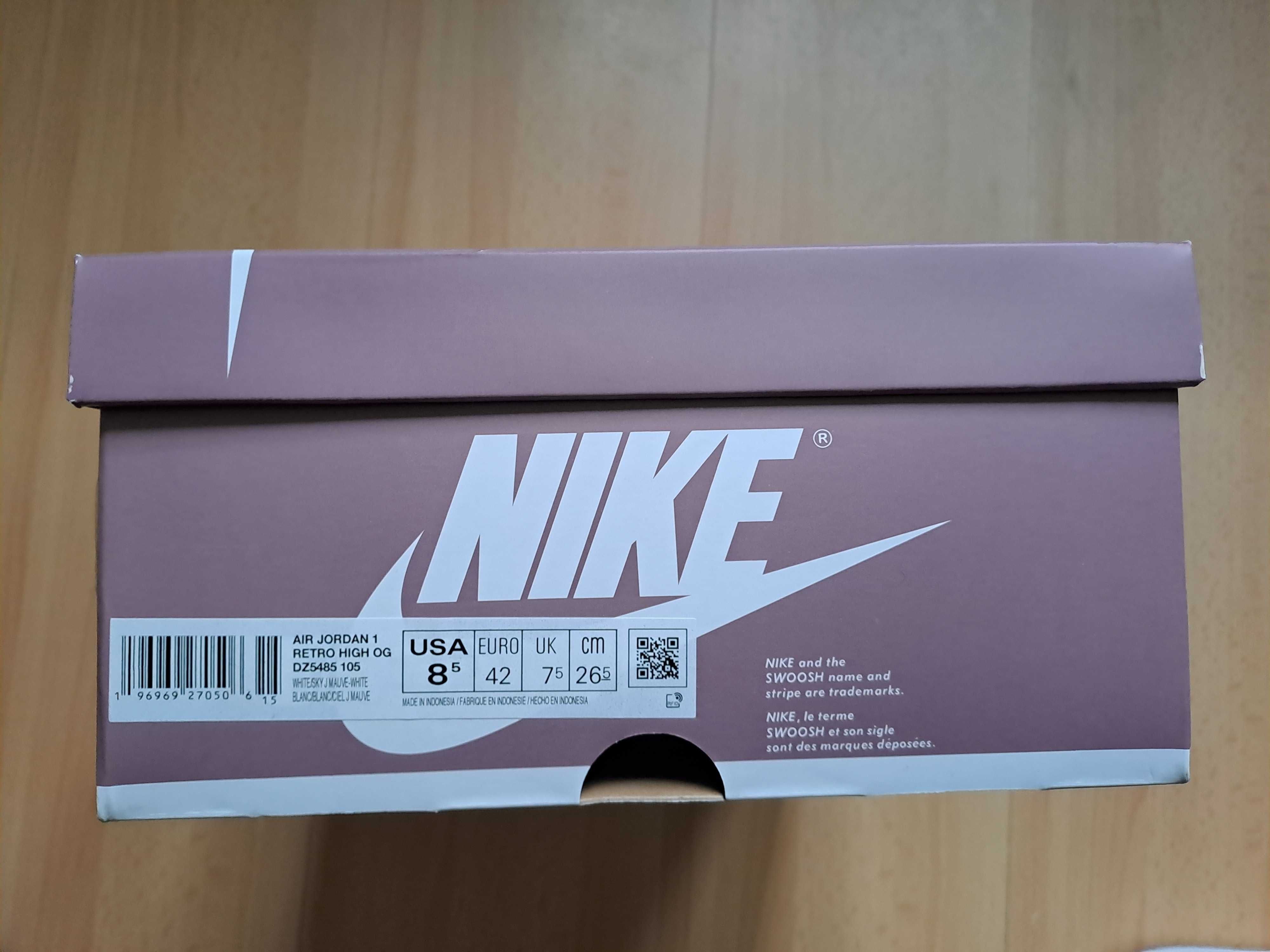 Nike Air Jordan 1 Retro High OG Mauve (rozmiar 42)