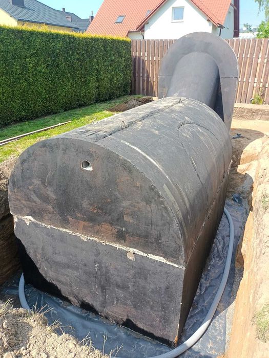 Piwnica betonowa ogrodowa ziemianka beton B30W8 schody przedsionek