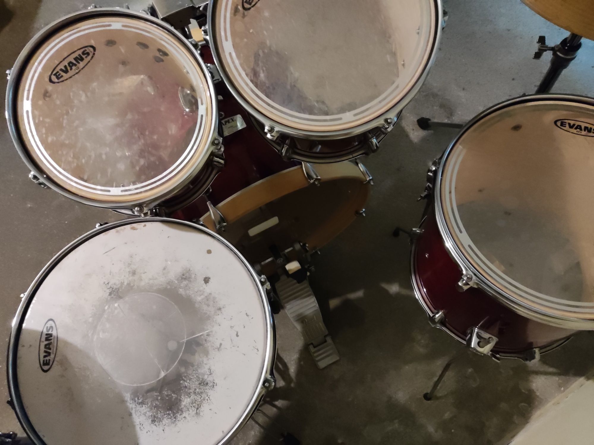 Bateria Mapex pratos zildjian