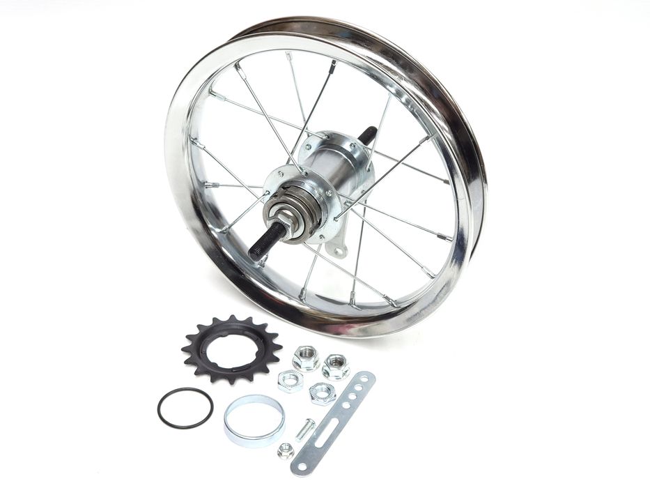 NOWE Koło tylne 12 cali Romet Smyk Buli Panda FSM PRL stalowe chrom