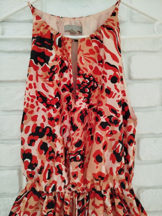 Sukienka letnia, na wesele, długa, maxi, kolorowa, na ramiaczkaH&M