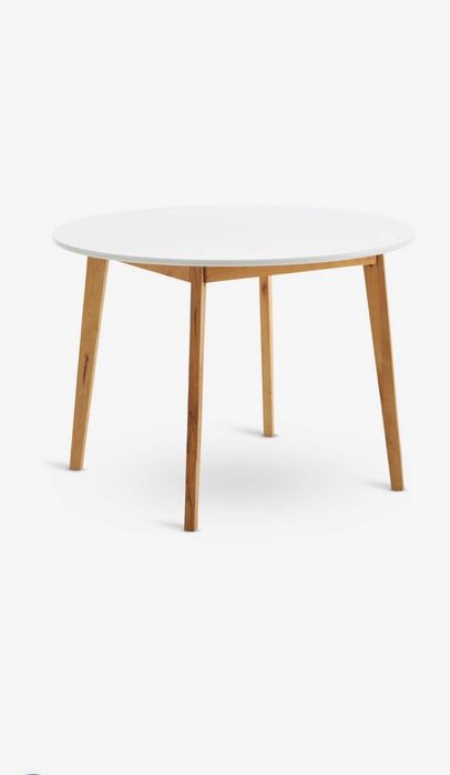 Stół okrągły biały