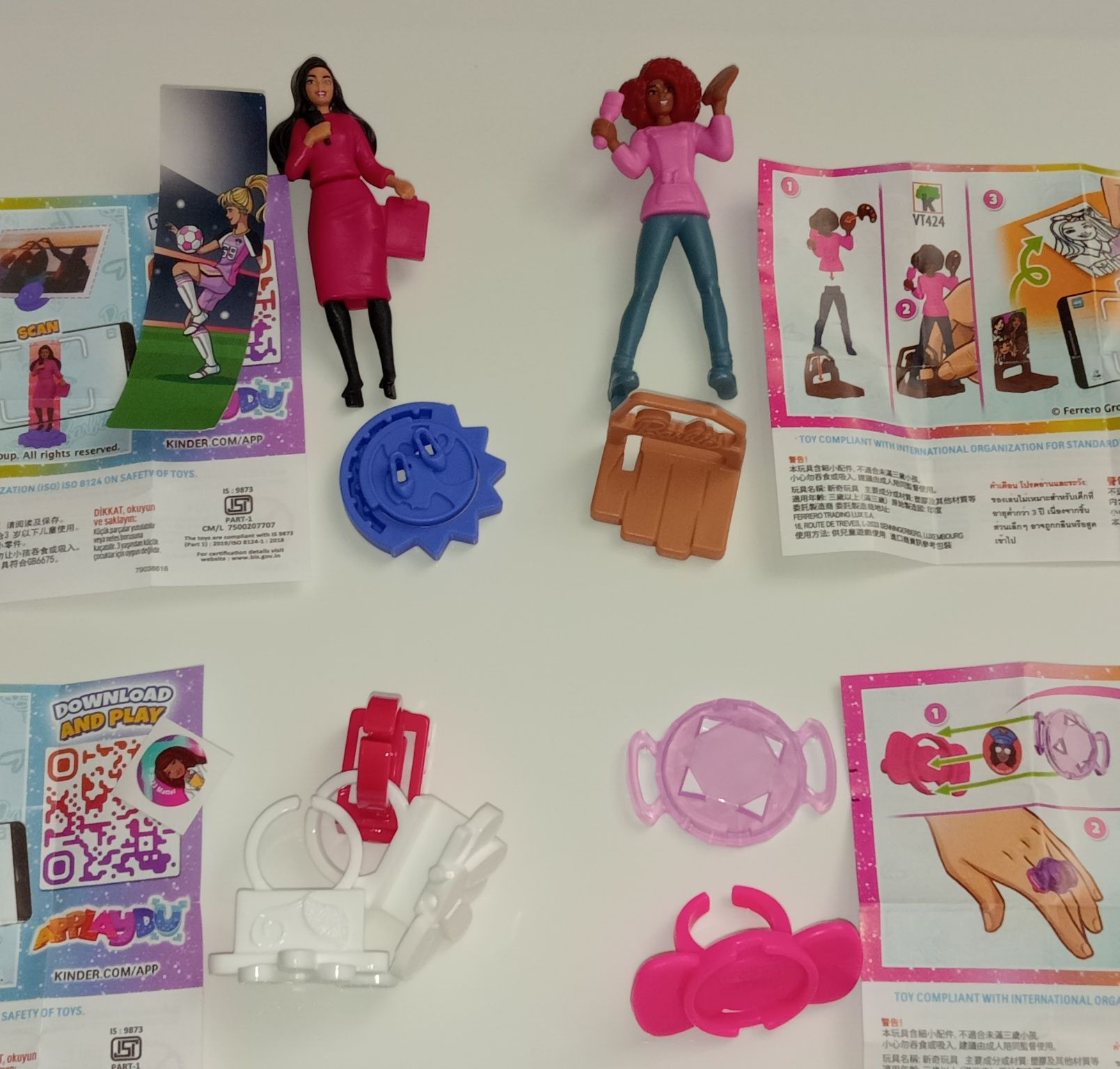 Kinder Joy Barbie India figurki z kinder niespodzianki Barbie z Indii