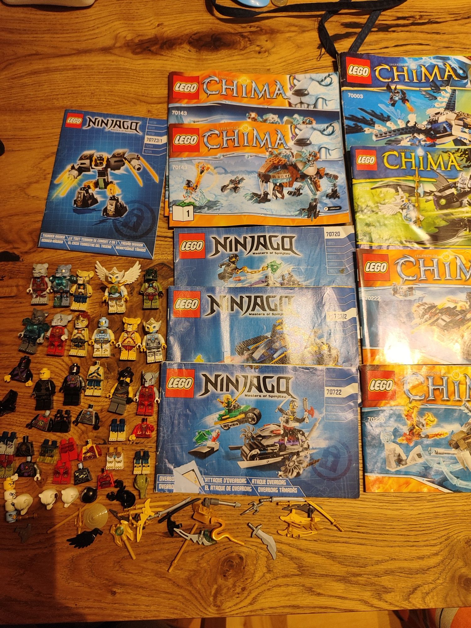 LEGO ninjago chima mix figurek elementów i instrukcji