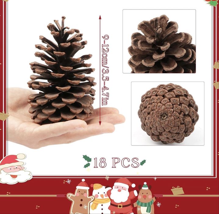 Pinha decorativa para arvore de natal