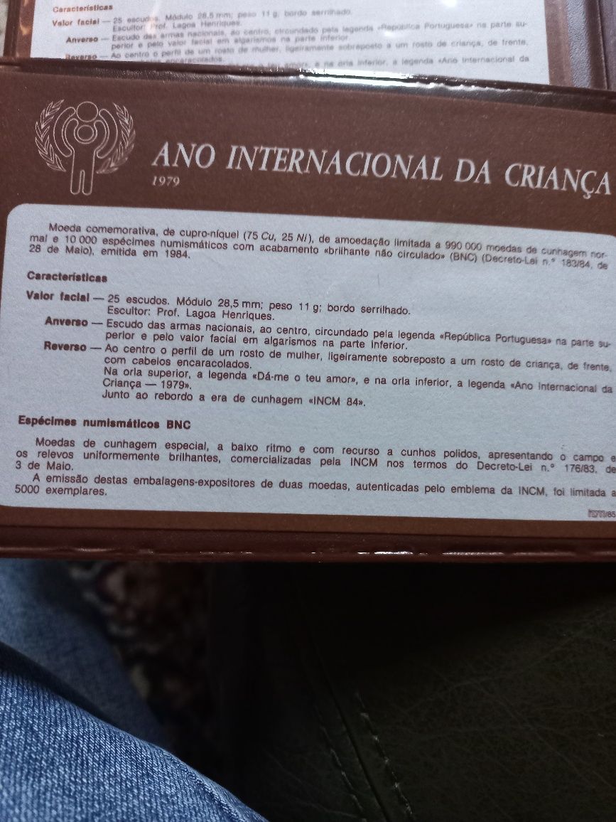 Lote 5 moedas BNC
