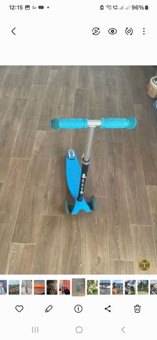 Самокат детский от 5 лет трехколесный с регулируемой высотойх ле