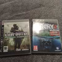 Dwie gry ps3 Call of duty MW4 i Farcry 3 ps3