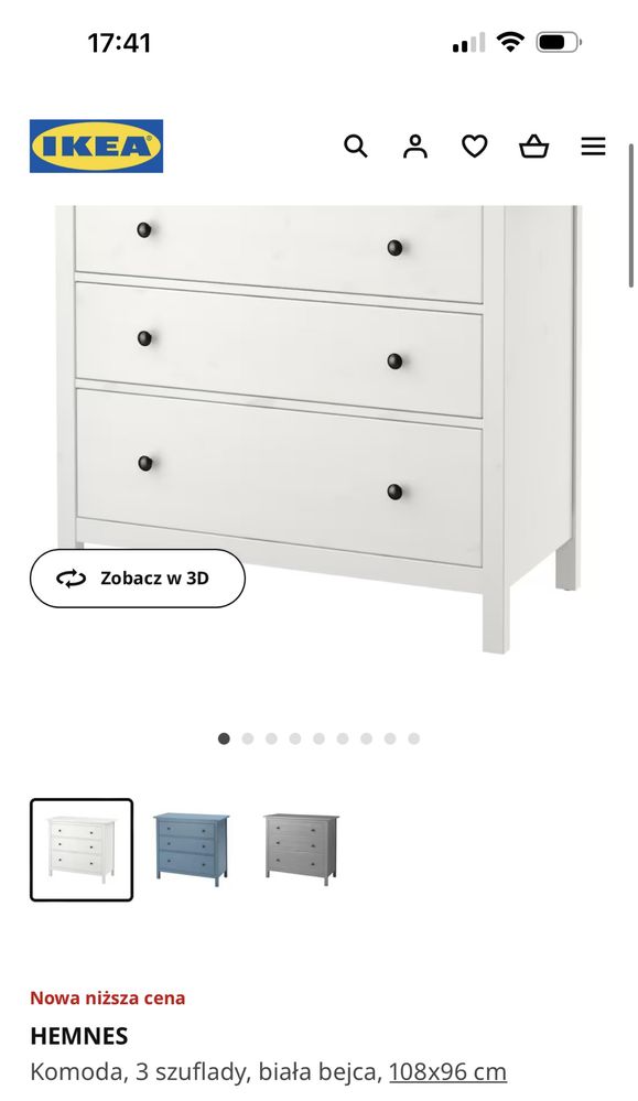 Komoda Hemnes.