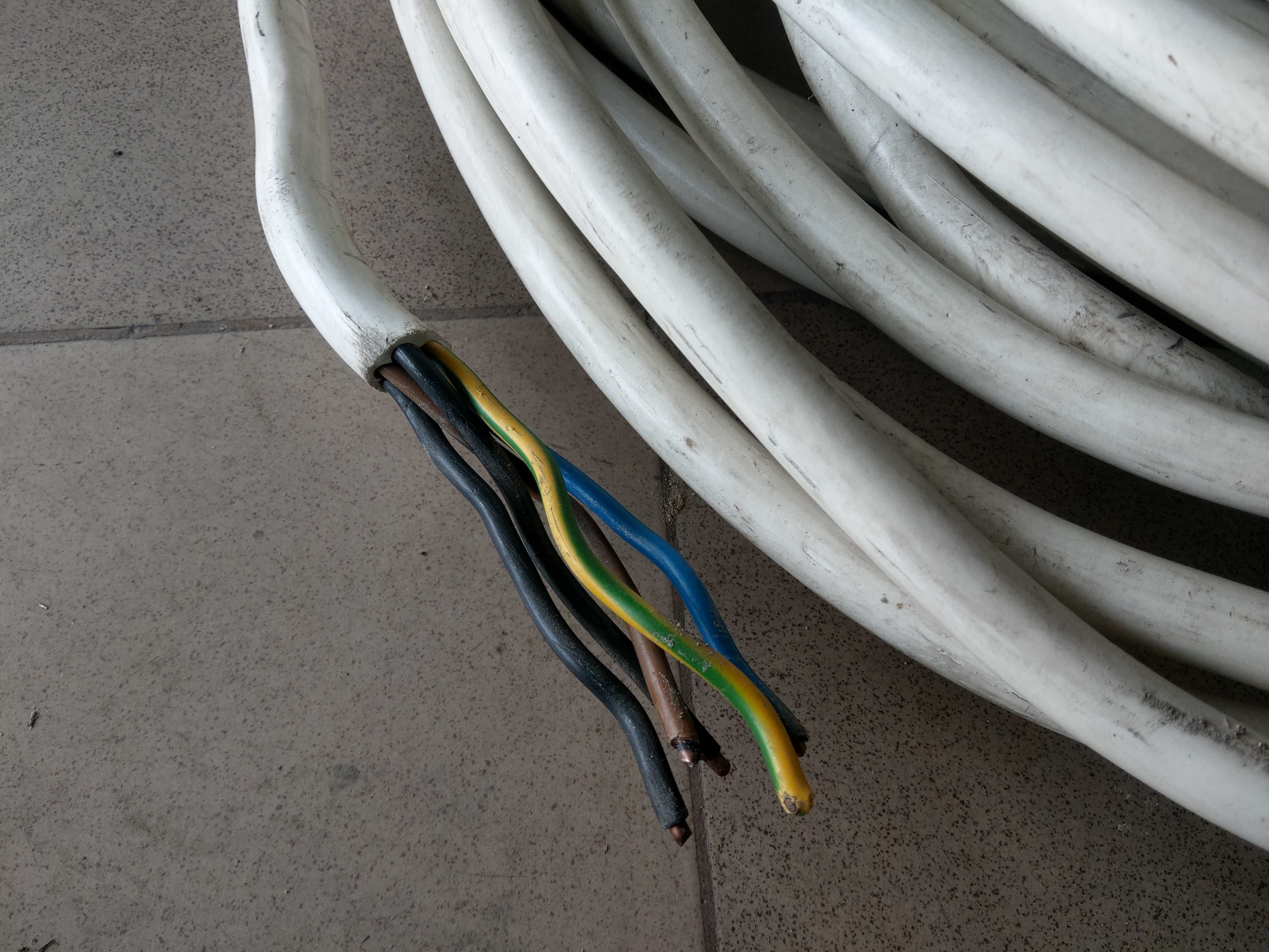 kabel instalacyjny YDYżo 5 x 10mm2 przewód 35 metrów miedź tanio