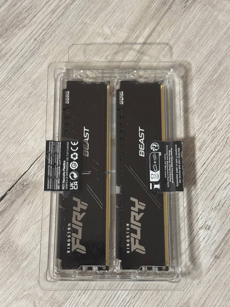 Оперативна памʼять Kingston FURY Beast DDR5 DIMM Kit 16GB 5600MHz