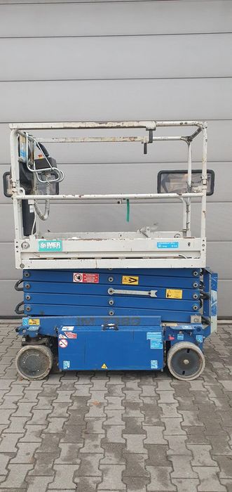 Genie JLG IMER ITECO IM 7380 9,20m Podnośnik nożycowy zwyżka nożycówka elektryczny podest ruchomy zwyżka podnośnik koszowy samojezdny IMER ITECO IT 7380 zwyżka na białych niebrudzących kołach jak GENIE JLG SKYJACK HAULOTTE Terex TKD MEC Sinoboom Zoomlion