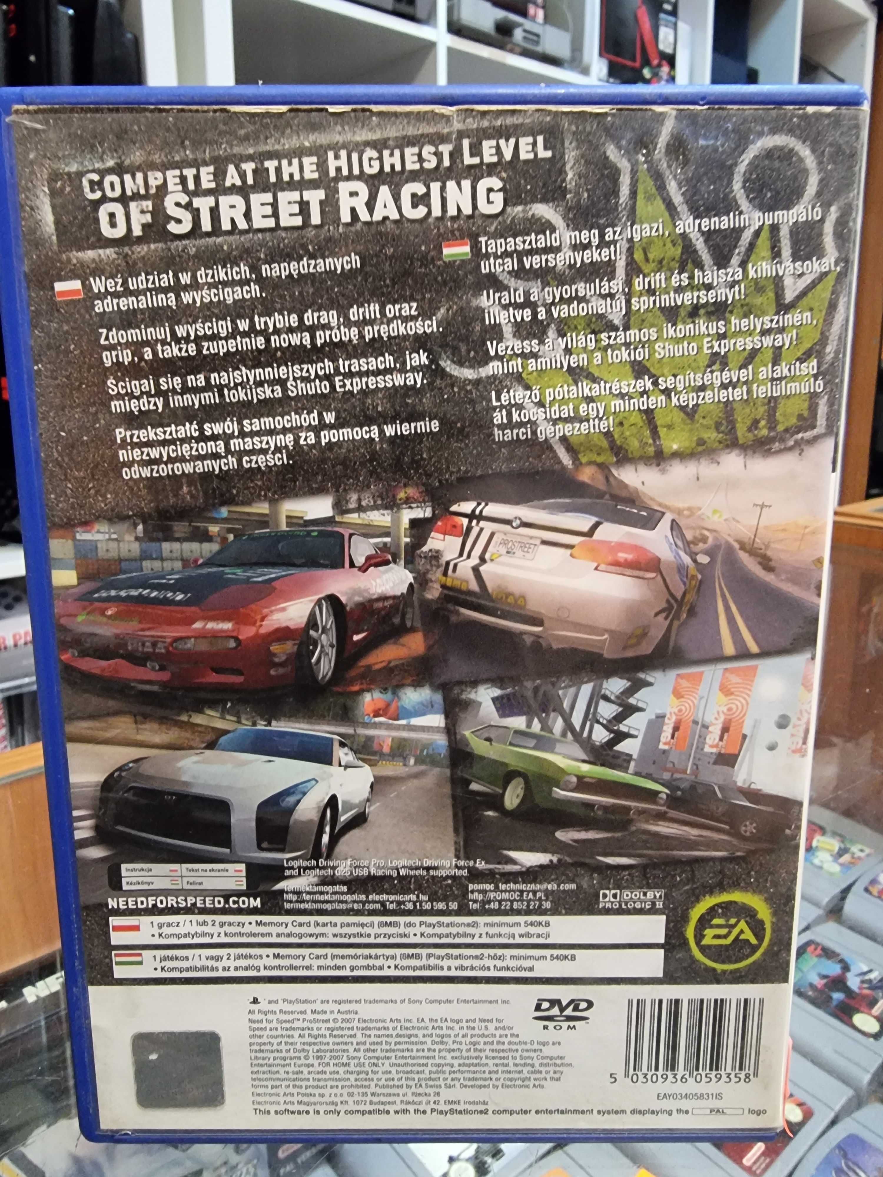 Need for Speed ProStreet PS2, Sklep Wysyłka Wymiana