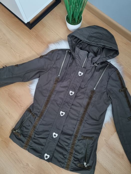 cieńka kurtka khaki s na wiosne/jesień wyprzedaż