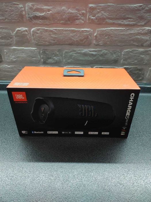 JBL Charge 5 Wi-Fi Black – портативна колонка, оригінал