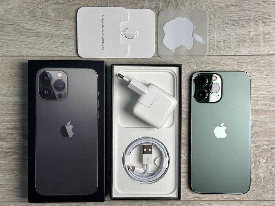 Apple iPhone 13 Pro Max - 128GB Alpine Green Neverlock ІДЕАЛ 93% АКУМ