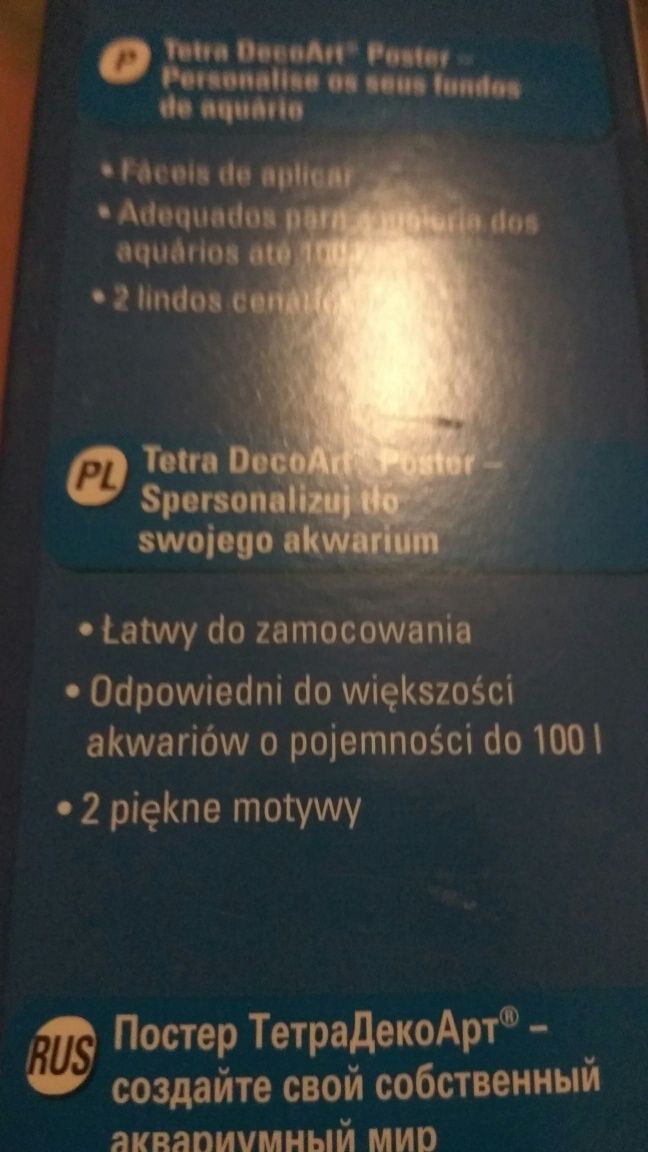 Nowe, Tetra DecoArt tło do akwarium