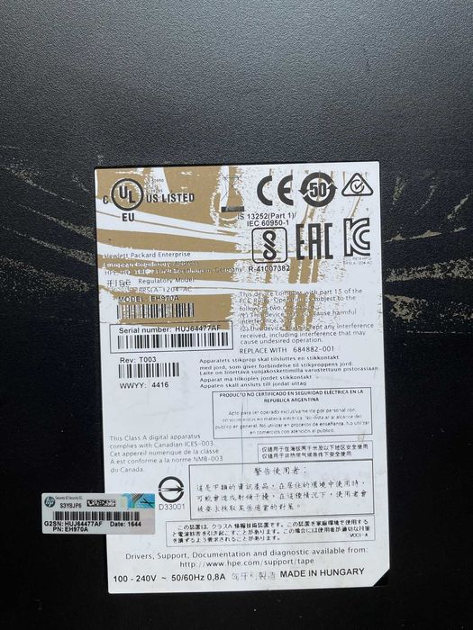 Napęd taśmowy HPE EH970A - LTO 6 Ultrium 6250