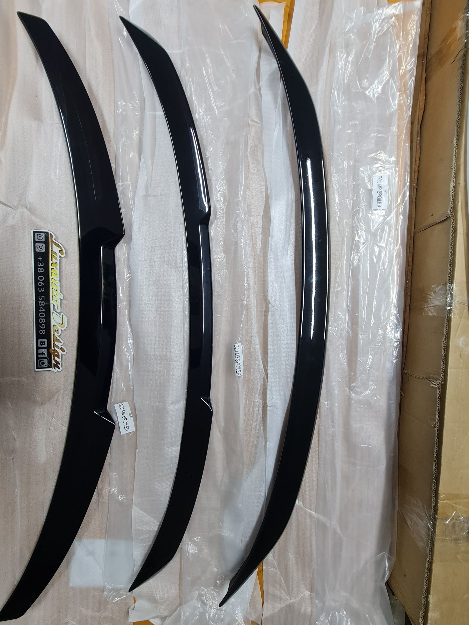 Спойлер сабля BMW F30 F32 F36 F10 G20 G30 G42 F44 F22 G22 М3 М4 M5 Ф10
