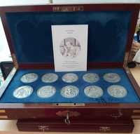 Os Lusíadas em 10 medalhas de prata maciça de 1995 Philae
