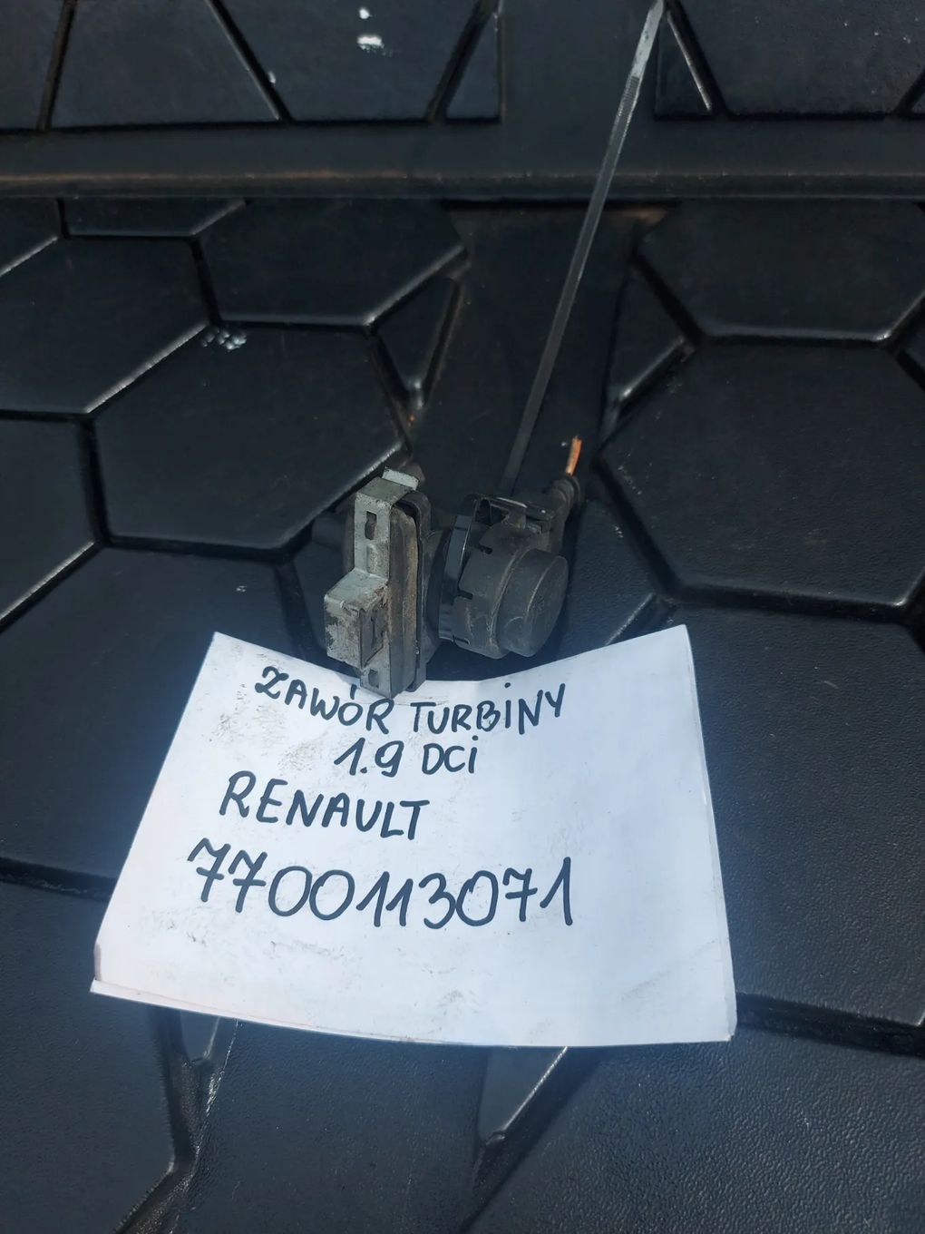 Zawór podciśnienia turbiny Renault Trafic 1.9 dci 7700113071