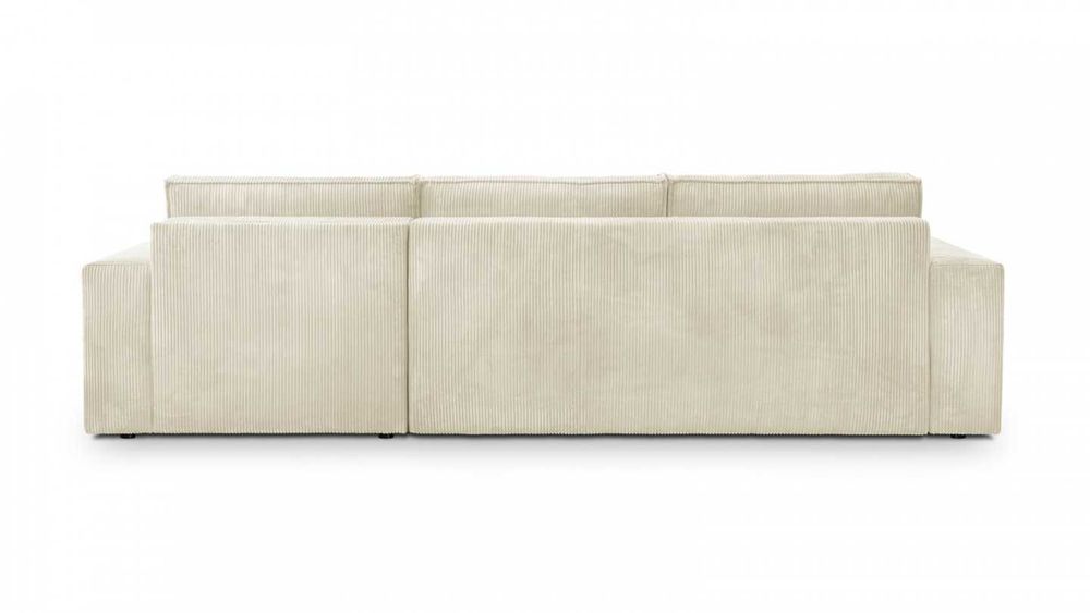 NOWY narożnik rozkładany BEŻOWY SZTRUKS od ręki wyprzedaż magazynu