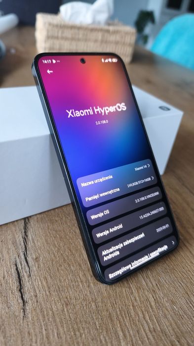 Xiaomi 14 12/512GB Black na Gwarancji