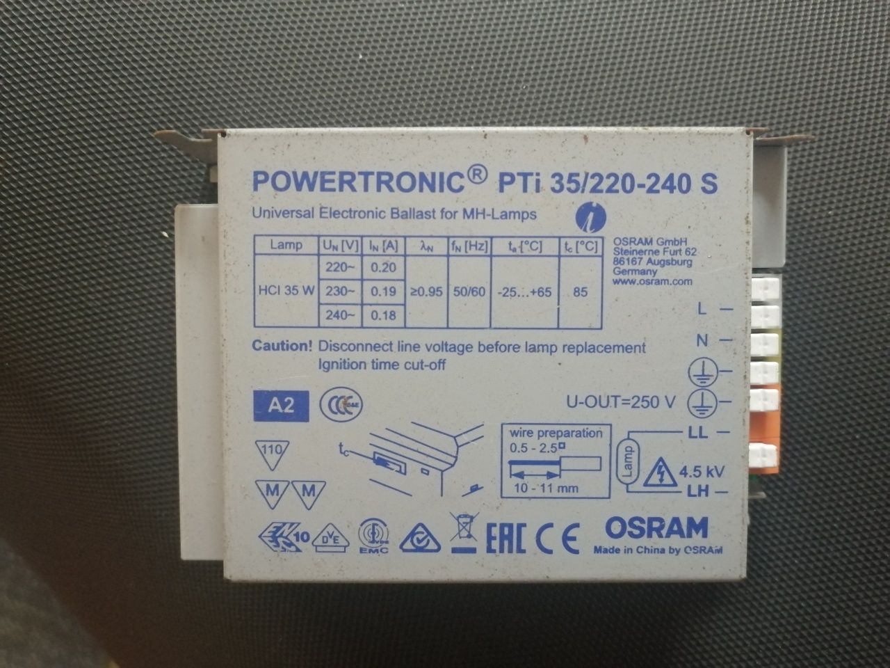 Statecznik elektroniczny Osram PTI 35/220-240 S