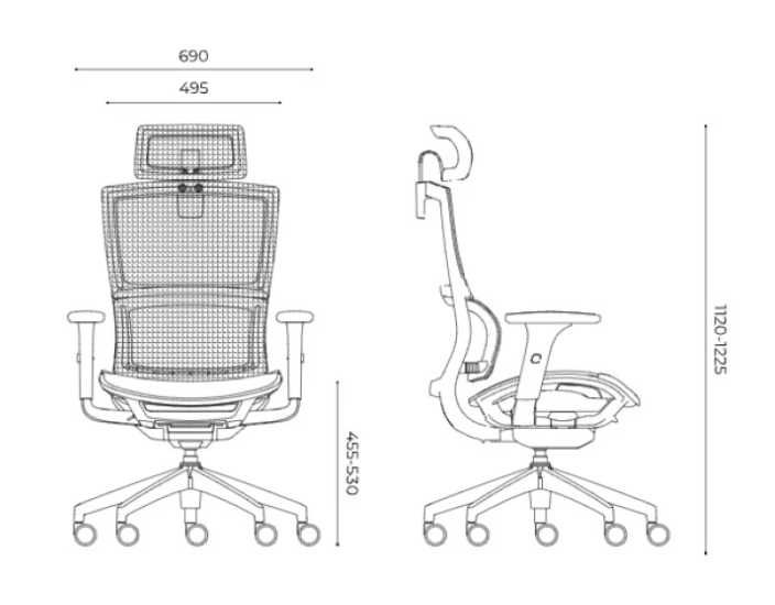 Fotel biurowy Ergoshape WYPRZEDAŻ KOLEKCJI (ES 100 EM-110)