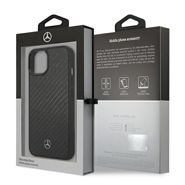 Mercedes MEHCP13SRCABK iPhone 13 mini5,4" czarny/black carbon hardcas
