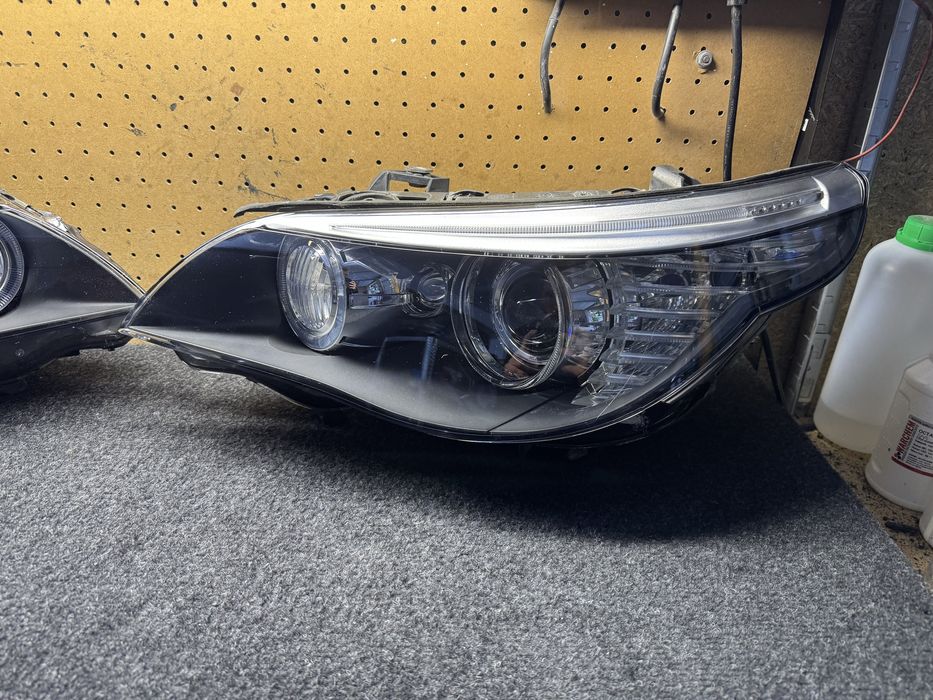 Bmw e60 lci bi xenon dynamic lift skrętny reflektor lewy prawy przód