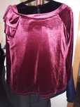 Blusa imitação veludo