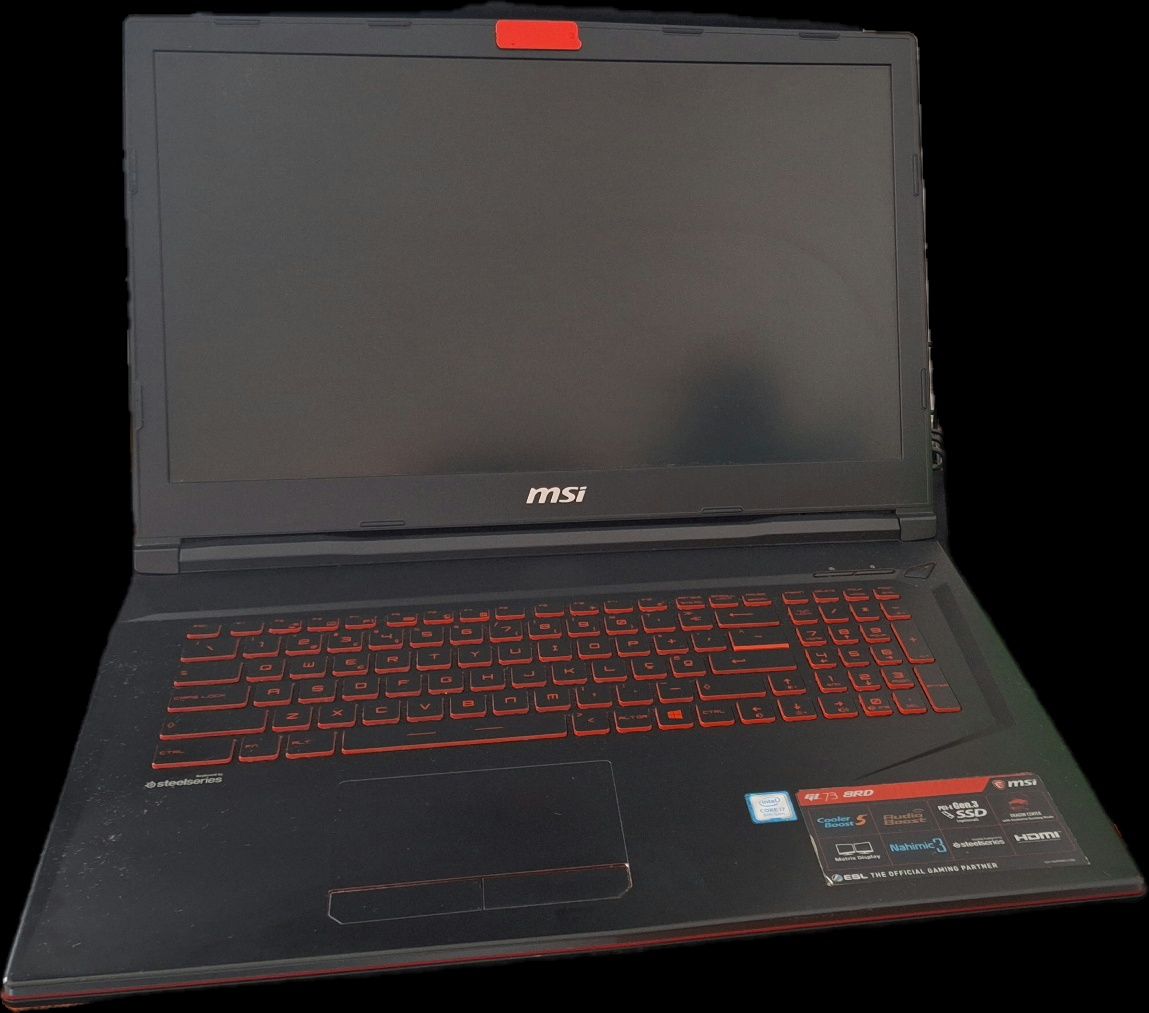 Portátil MSI - GL63 8RC (16gb RAM, i7 8th Gen., GTX 1050)