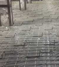 Выполним вязку композитной и металлической арматуры под бетонный пол