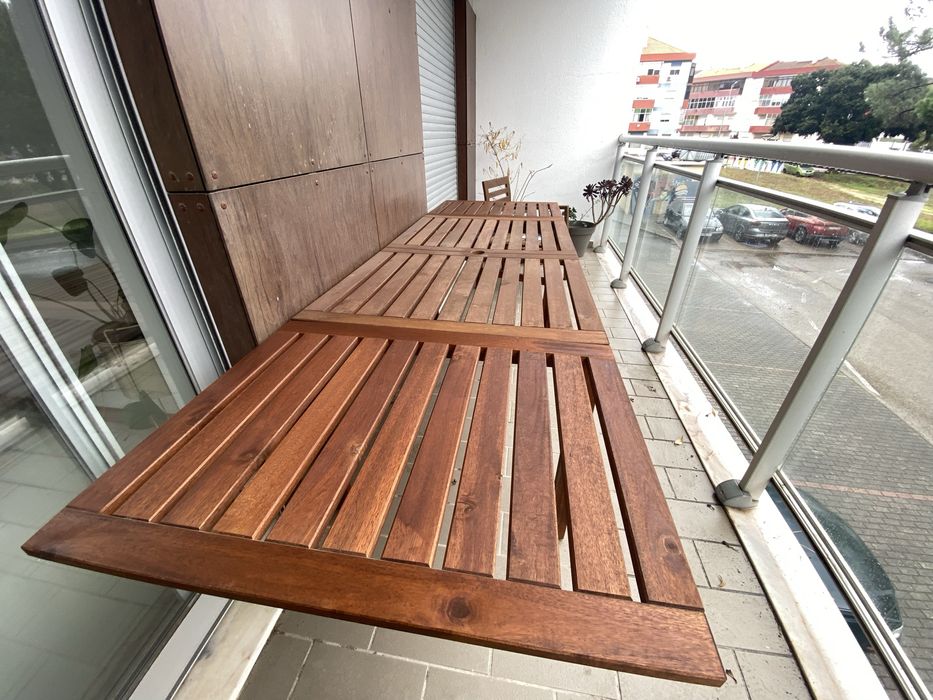 Mesa refeição exterior extensível  + cadeiras - IKEA APPLARO