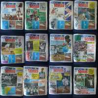 Jornal do Ténis - anos 80 - conjunto de 12 números